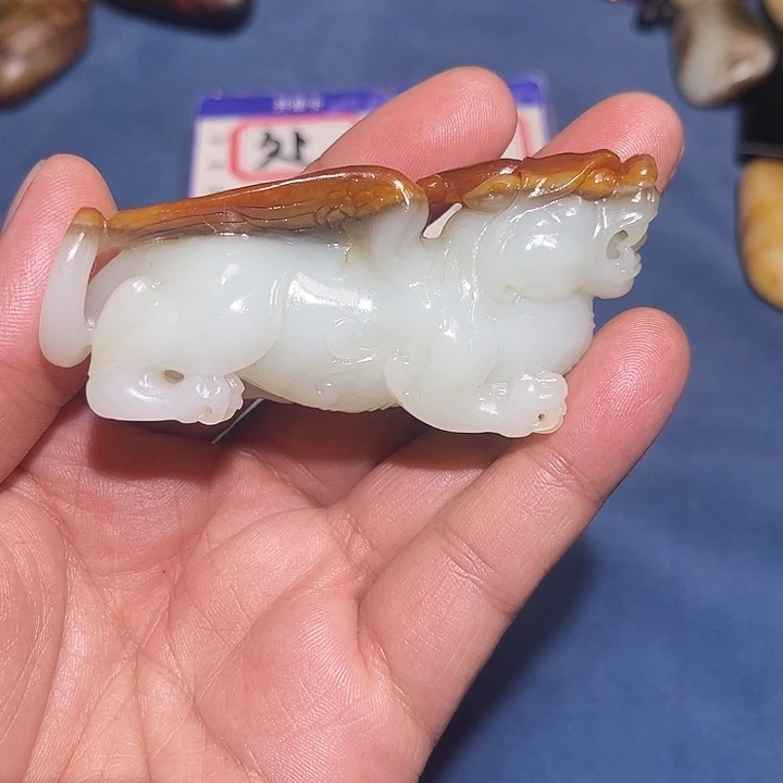 和田原石挂件手把件