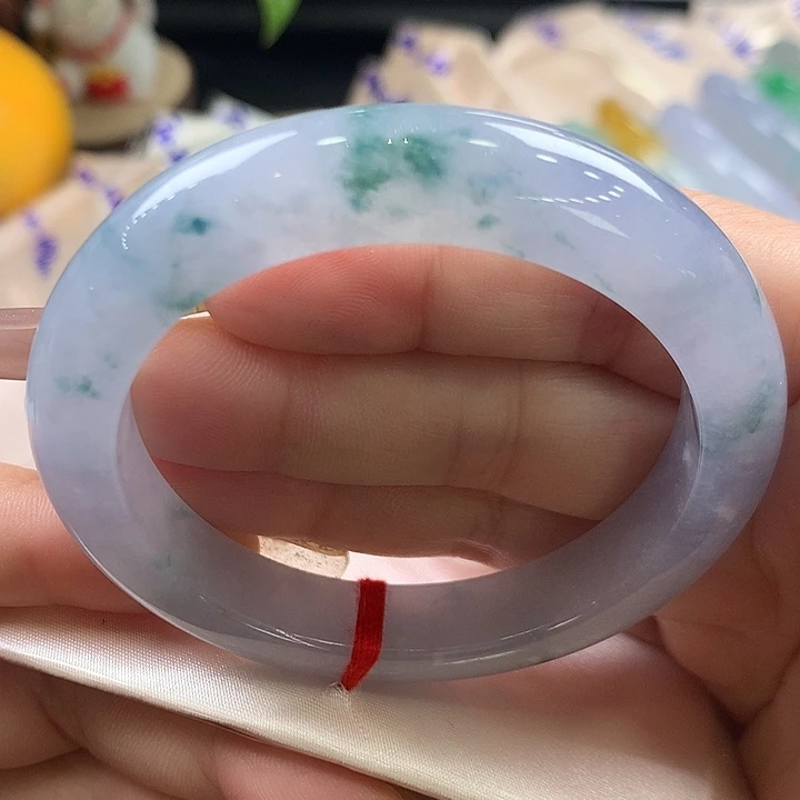 翡翠未镶嵌手镯50.7正圈