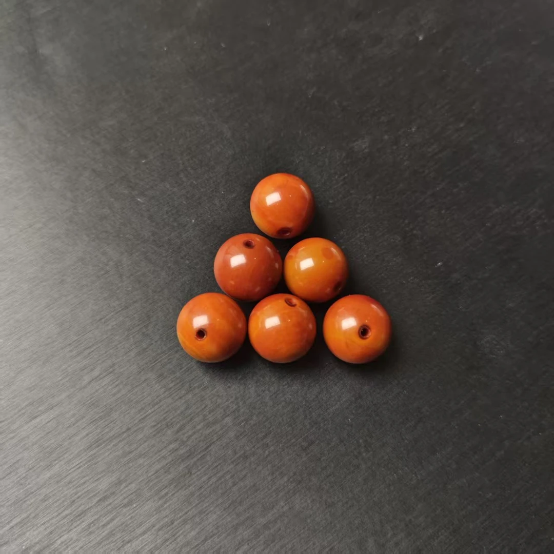红玛瑙圆珠单珠 约16mm 约5.5g 多样性发货，发其一 ZZ251010-01