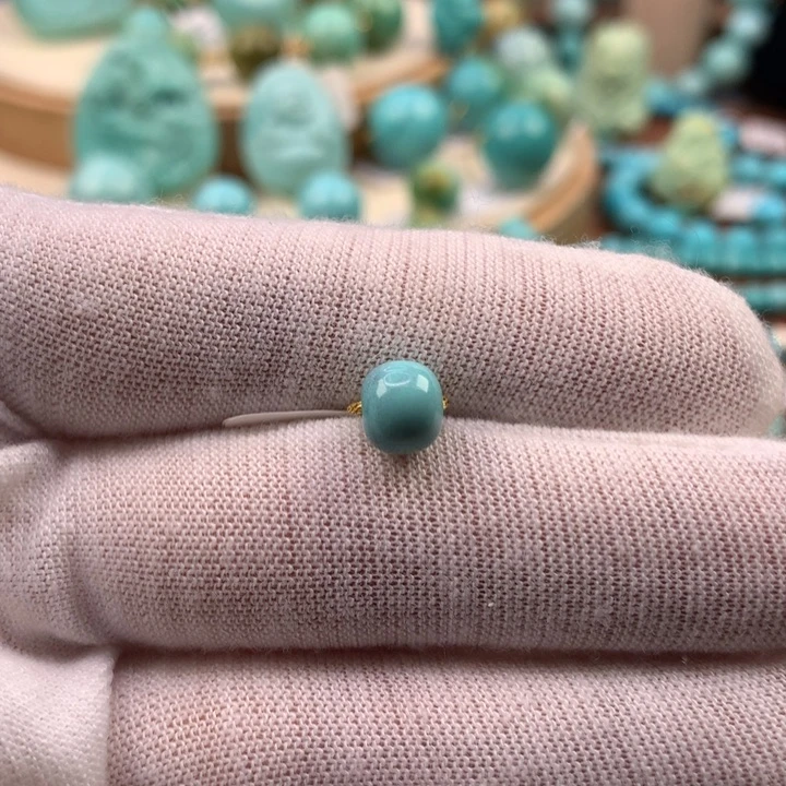 绿松石未镶嵌珠宝奇石7.1mm