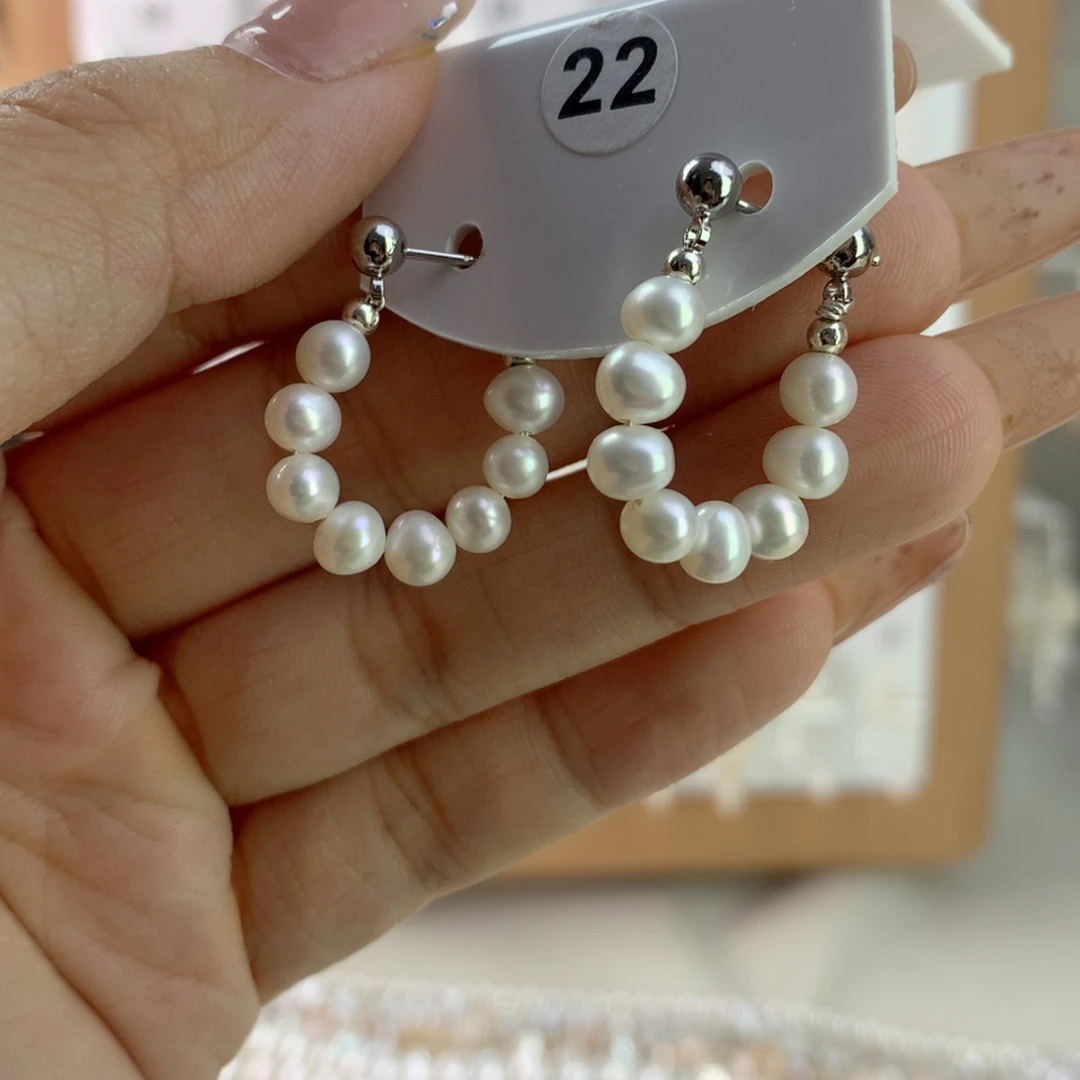 未镶嵌耳饰淡水珍珠