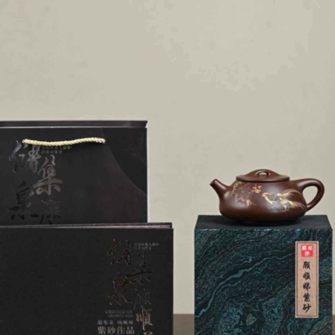 『景舟石瓢』 一厂老紫泥·容量380cc·14孔出水·国大储集泉顾顺娣