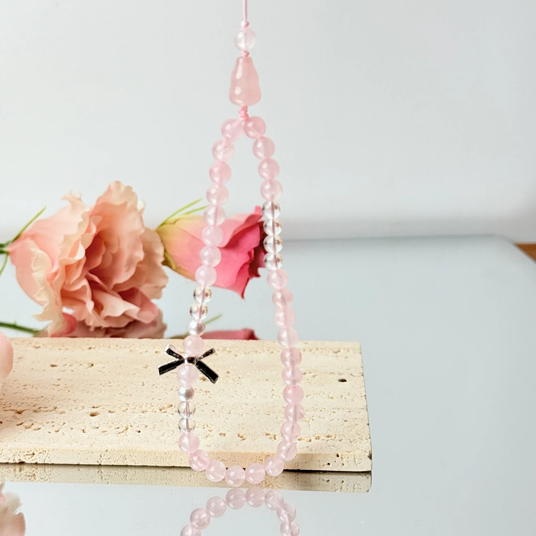 【粉福禄】粉晶6mm挂件手机挂包挂面小仙多样性发其一