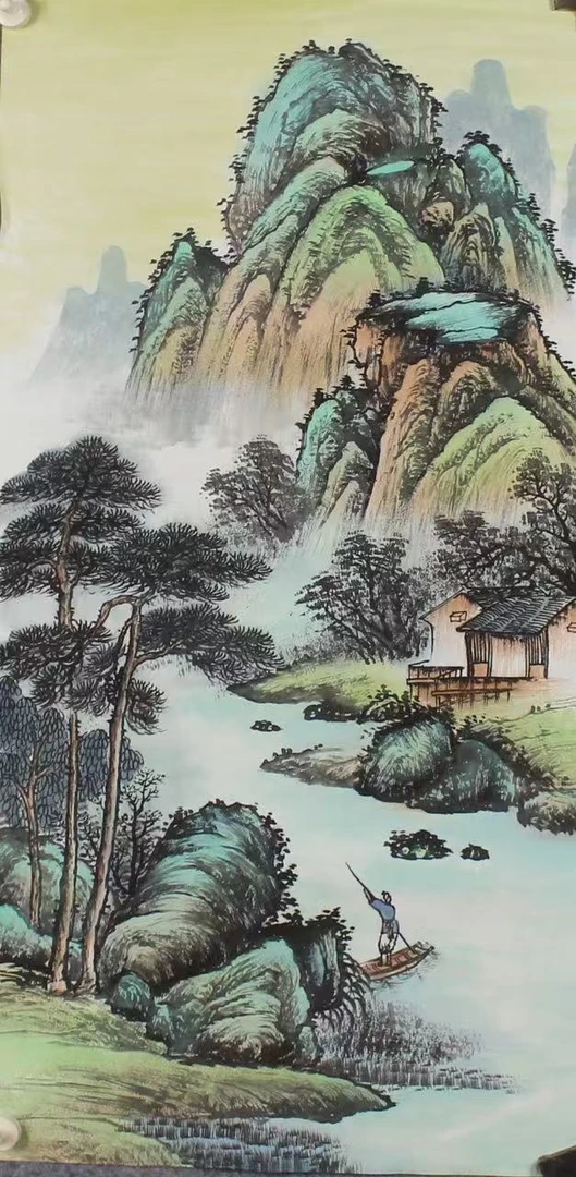 1号山水画芯无装裱