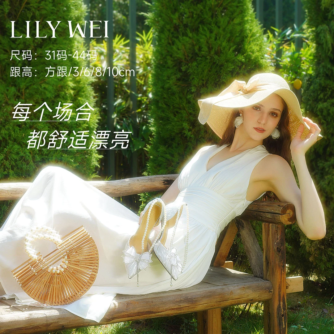 Lily Wei【花嫁】氛围感绝美气质凉鞋18岁成人礼七夕礼物女鞋大码