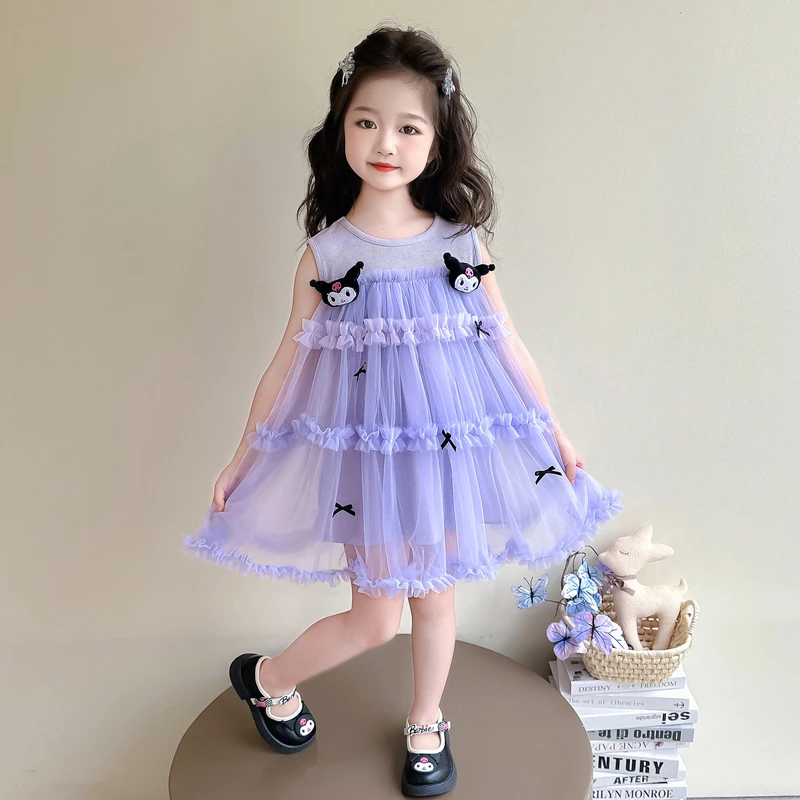 女童公主裙儿童夏季裙子2025新款洋气生日连衣裙女孩夏款甜美纱裙