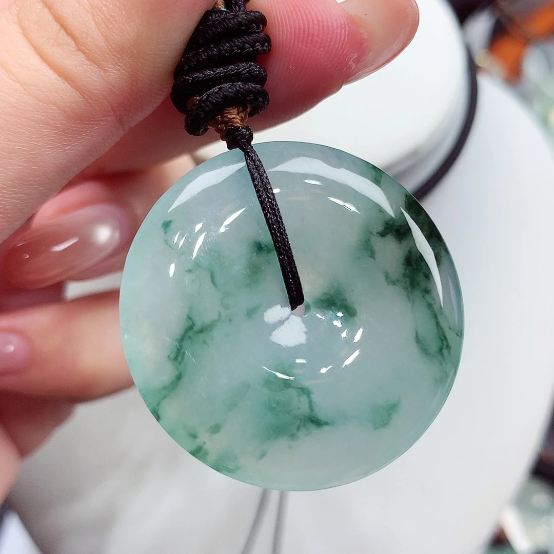 翡翠未镶嵌颈饰翡翠11，34.6/5.5