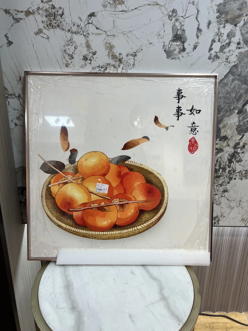 入户玄关装饰画晶瓷画现代简约客厅走廊壁画餐厅挂画