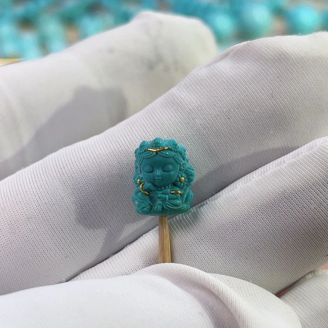 未镶嵌绿松石珠宝奇石