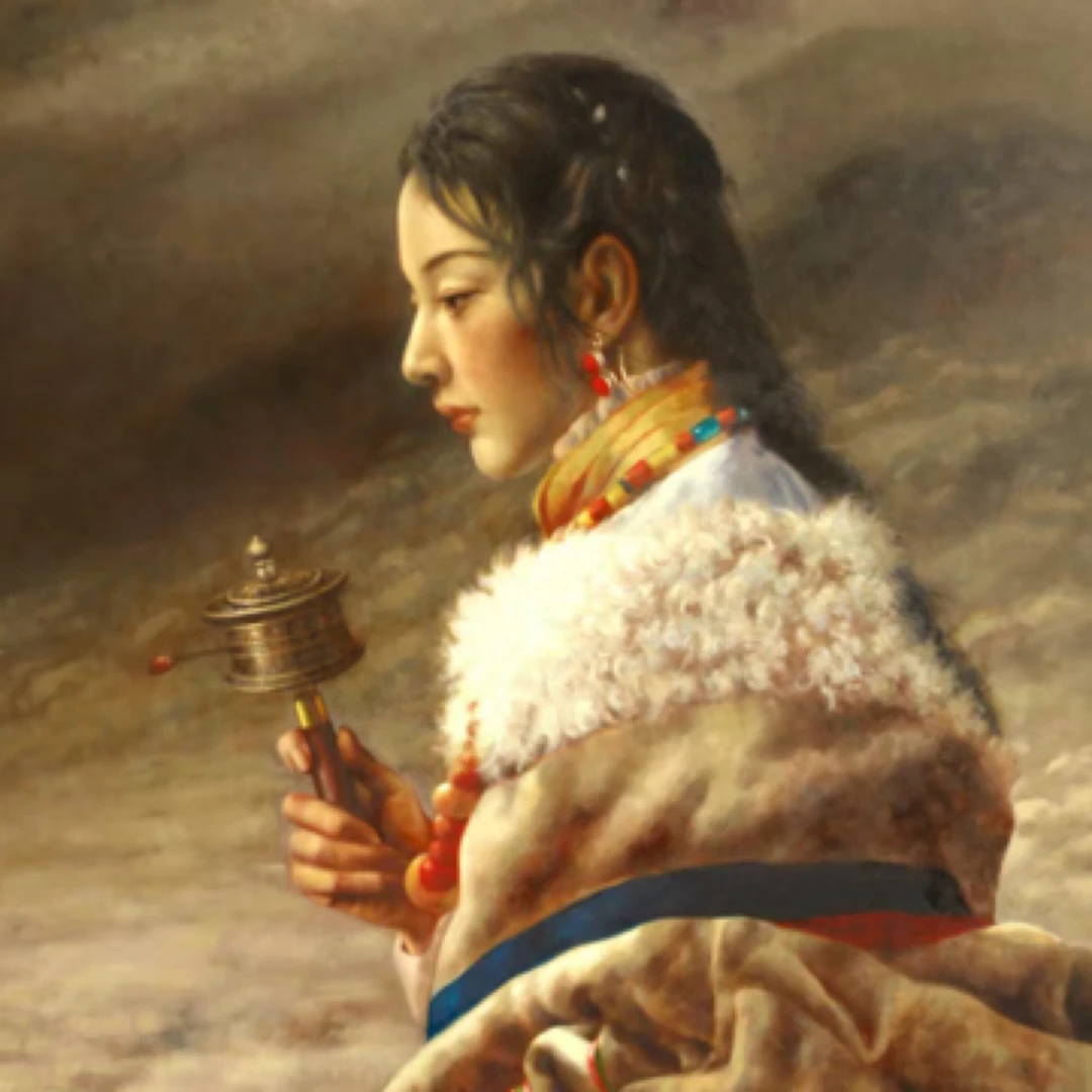 仉兴元老师西藏人物油画作品