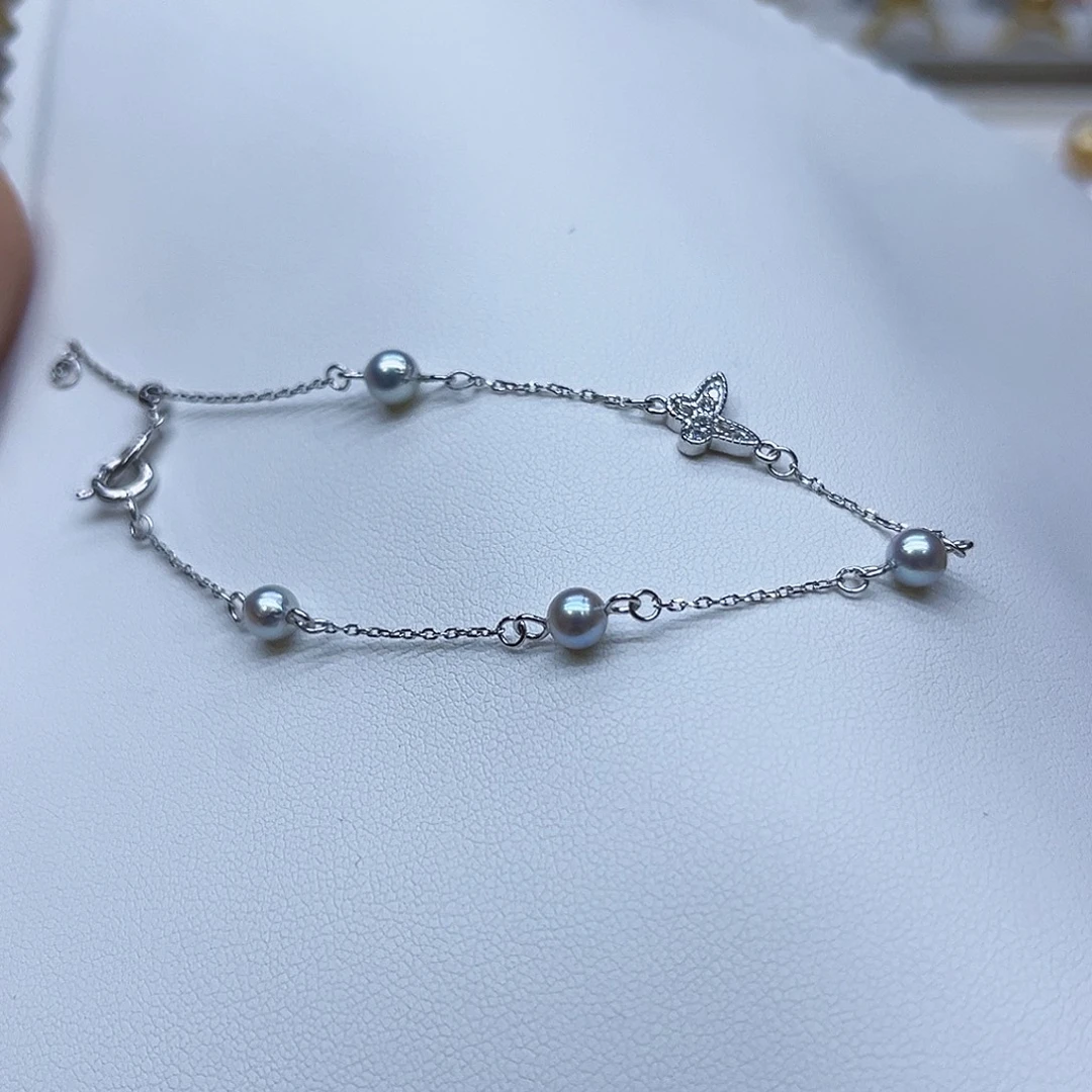 银S925镶嵌海水珍珠颈饰