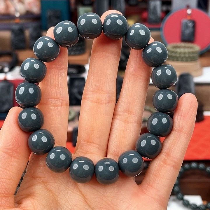 皓***曦和田玉未镶嵌手串卡12精工纯莫兰迪