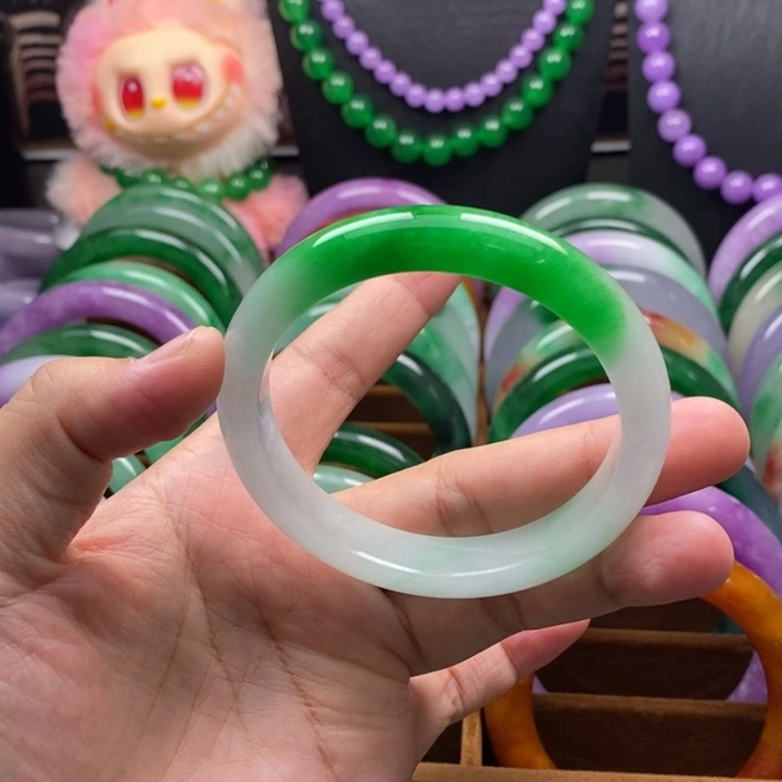 三***金仿水晶非金属高端手镯