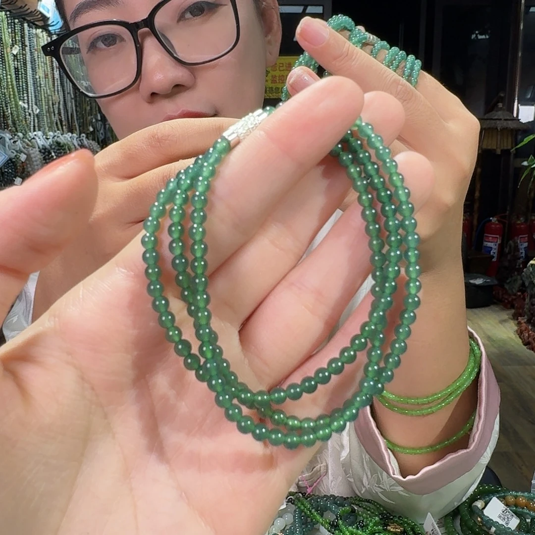 未镶嵌手链翡翠危地马拉蓝水翡翠
