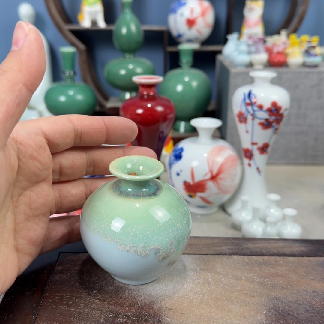 陶瓷手工小花器摆件
