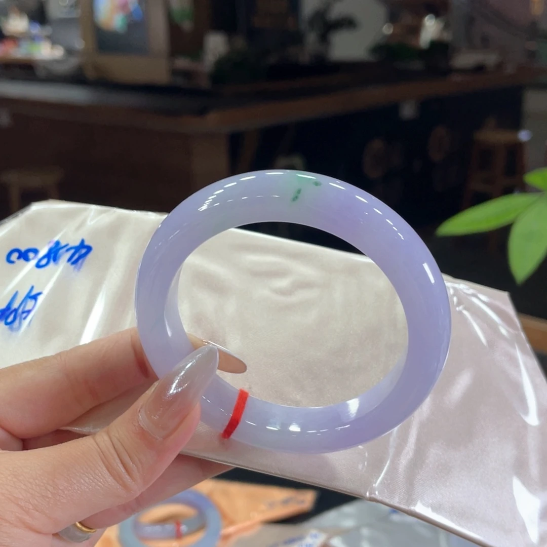 翡翠未镶嵌手镯59.3圈 大圈捡漏难遇可遇不可求