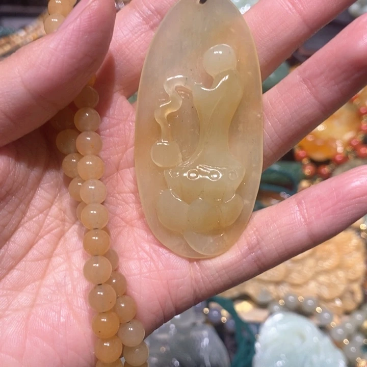 岫玉毛衣链未镶嵌