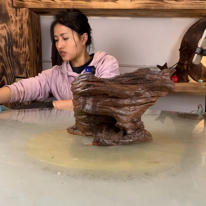 梦****天然的云南紫柚木会黄水