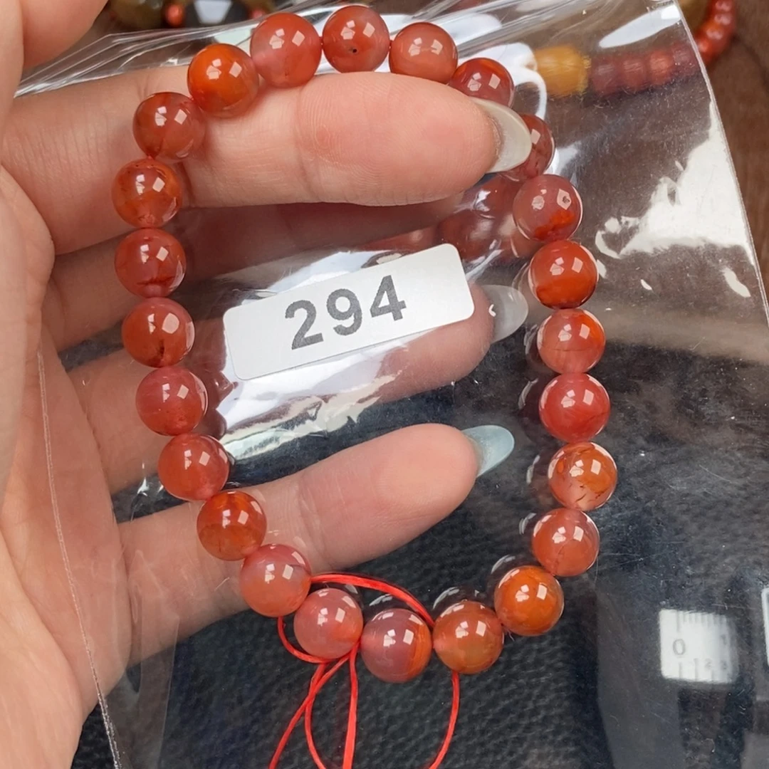 南红玛瑙未镶嵌手链卡8.2