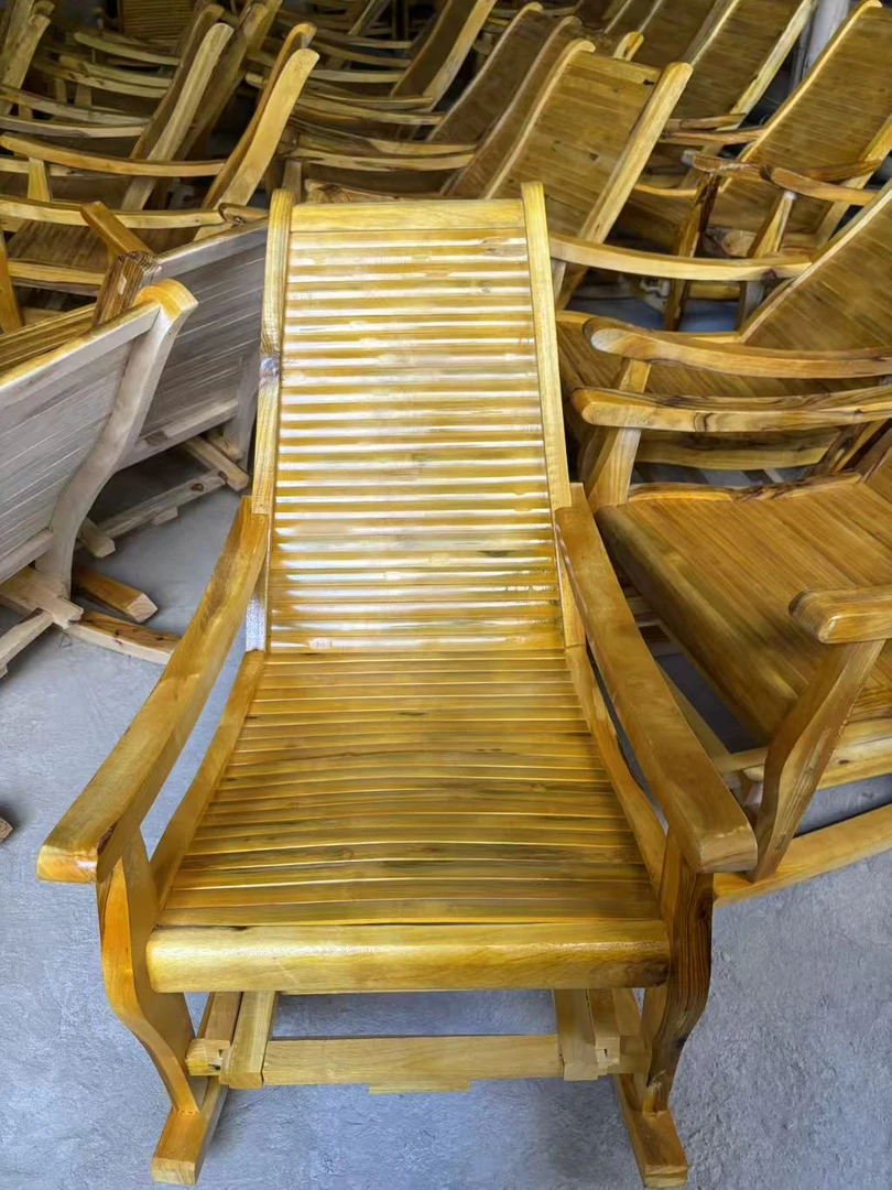 实木摇摇椅家用阳台摇椅夏天成人午睡躺椅懒人休闲椅老人晃晃椅