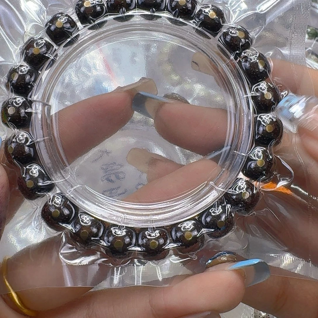 星月菩提手串326殿堂黑筋遇华星月菩提10桶单圈