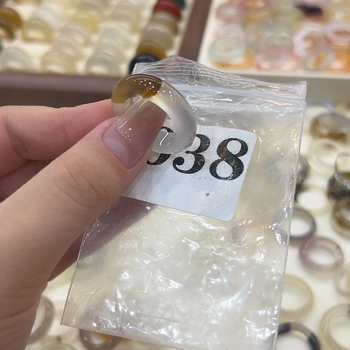 合金戒指玛瑙/玉髓38港17