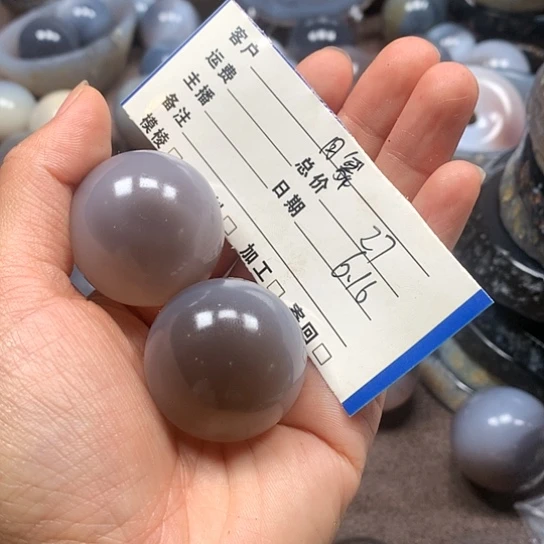 天然玛瑙手球健身球