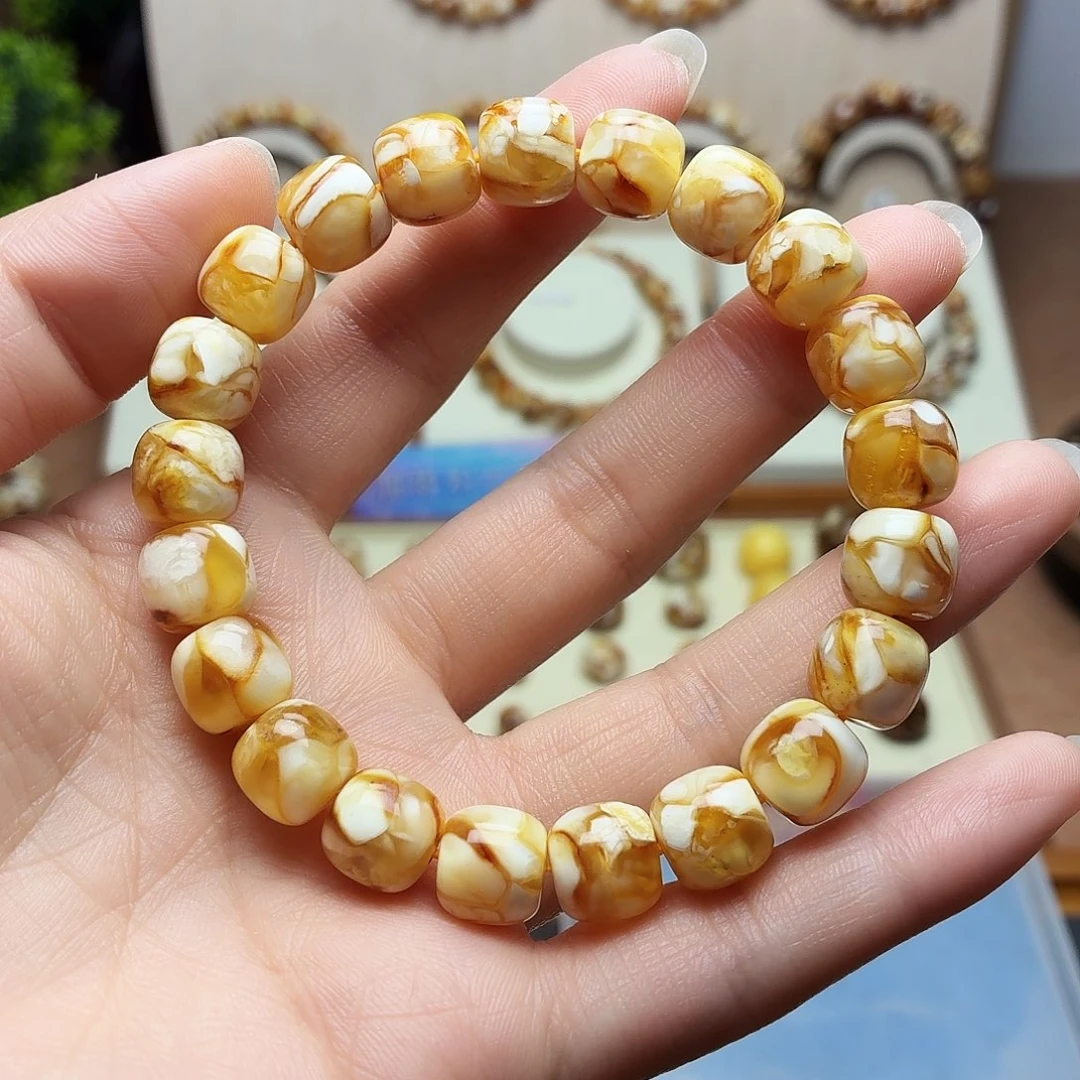 猫****沁色老型手串单圈10.4精工