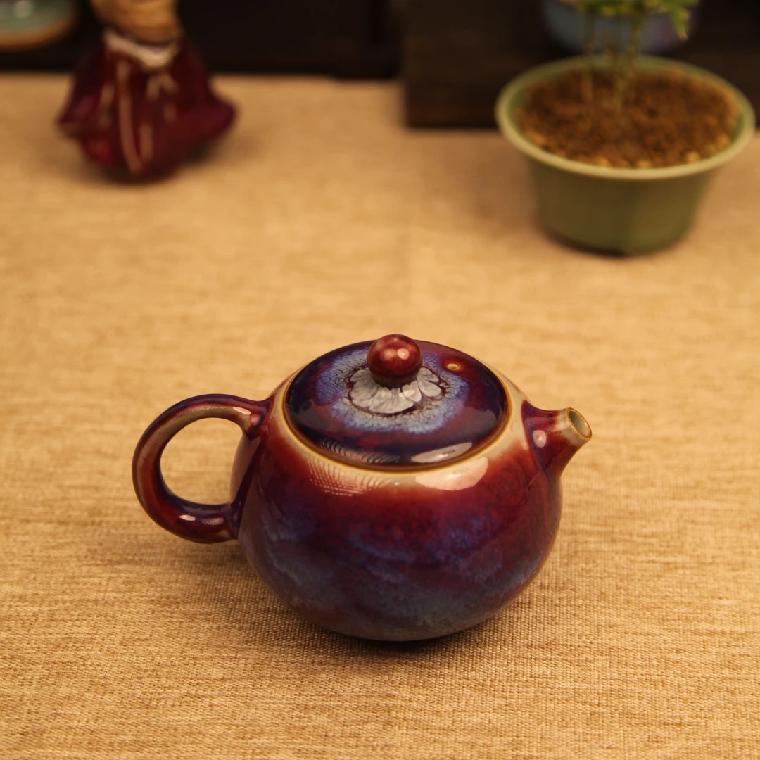 钧瓷纯手工窑变茶具套装