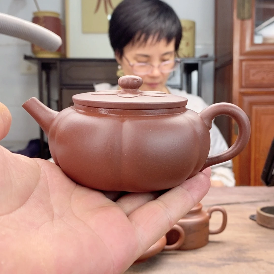 茶壶紫泥森**林葵花壶