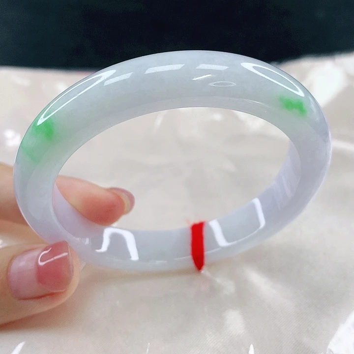 翡翠未镶嵌手镯圈52.8，04124