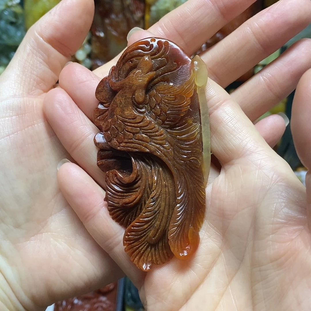 岫玉未镶嵌吊坠(赠链)