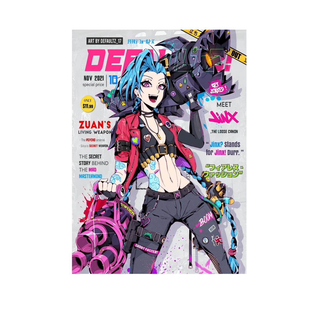 《金克斯》金克斯海报电竞房挂画ce58