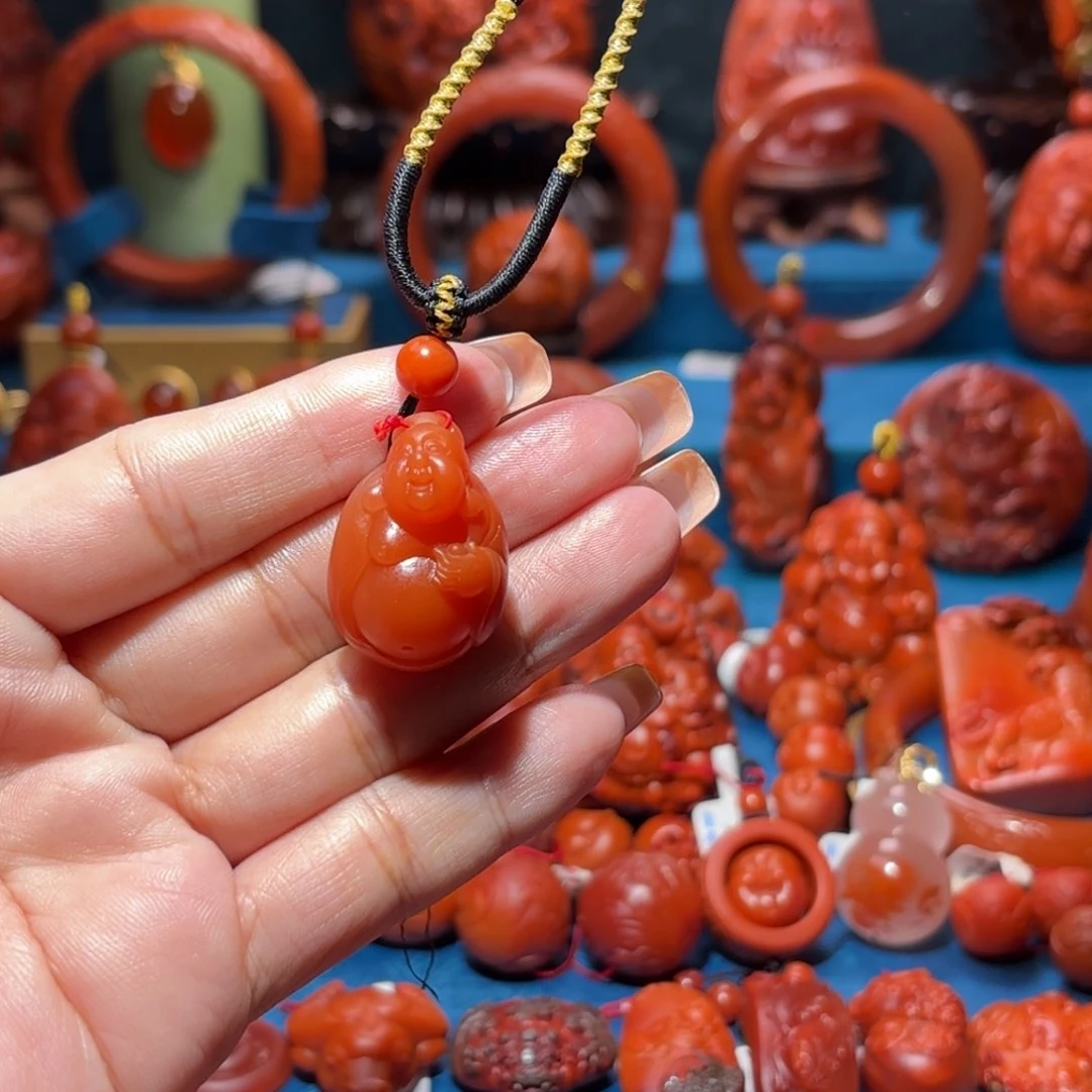 未镶嵌雕刻南红玛瑙