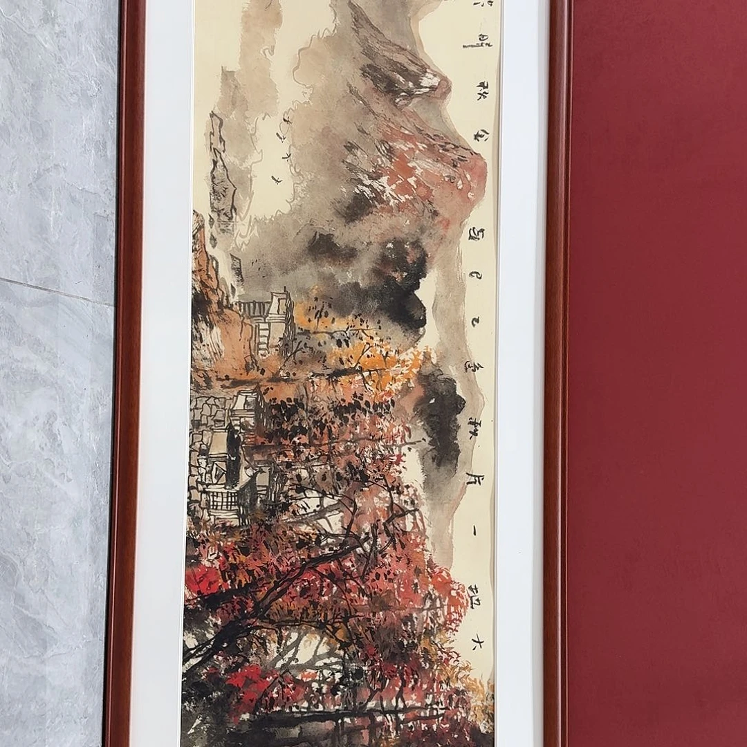 国画国画作品欣赏六尺对开
