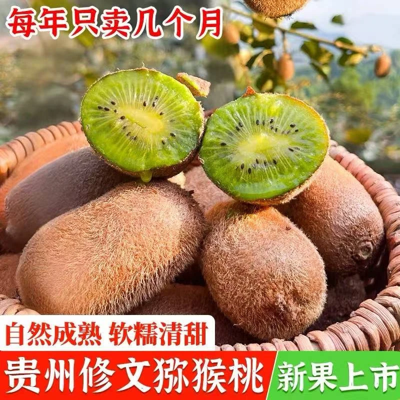 贵州修文猕猴桃12枚5斤绿心奇异果当季新鲜水果正宗贵长应季