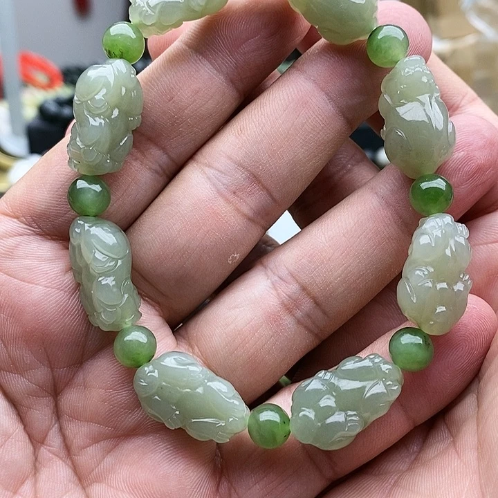 【闪购商品】未镶嵌手链和田玉貔貅手串
