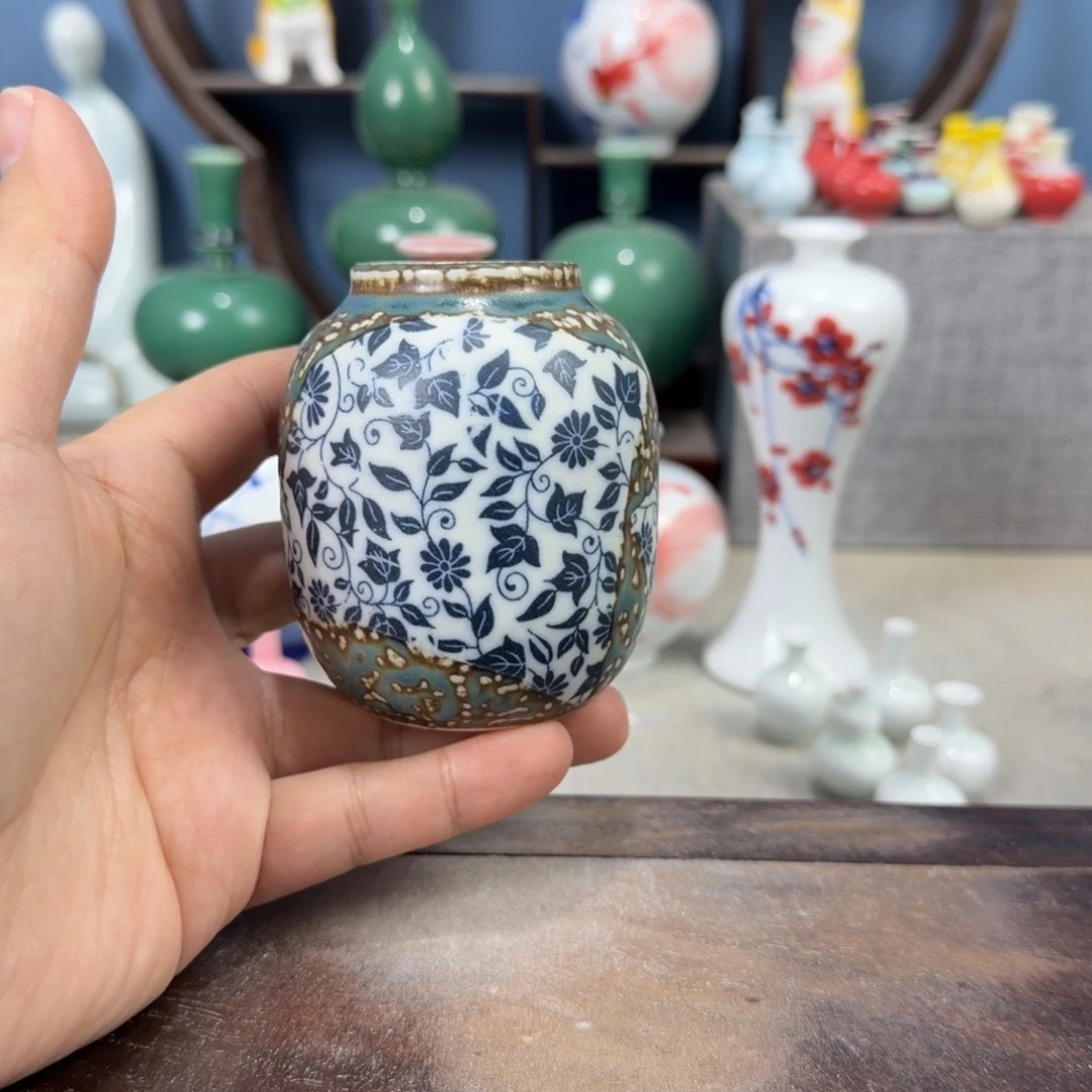 陶瓷手工小花器摆件