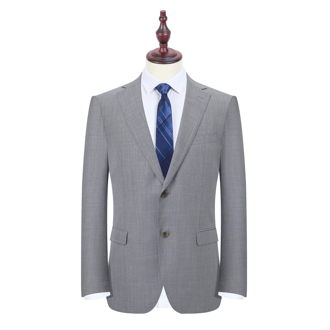 KFMAM12041单西 进口面料【杰泥亚】羊毛+桑蚕丝 男士二扣西装外套