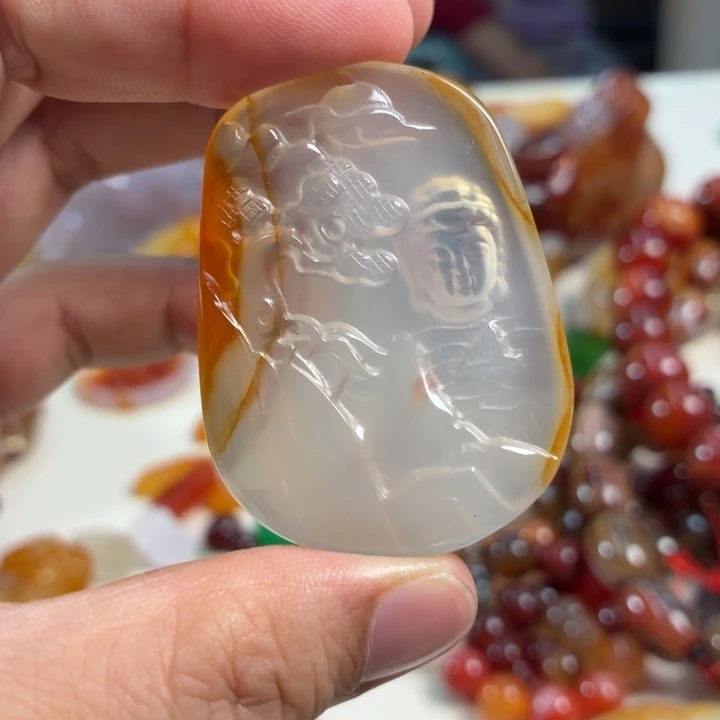 玛瑙/玉髓未镶嵌吊坠(不含链)