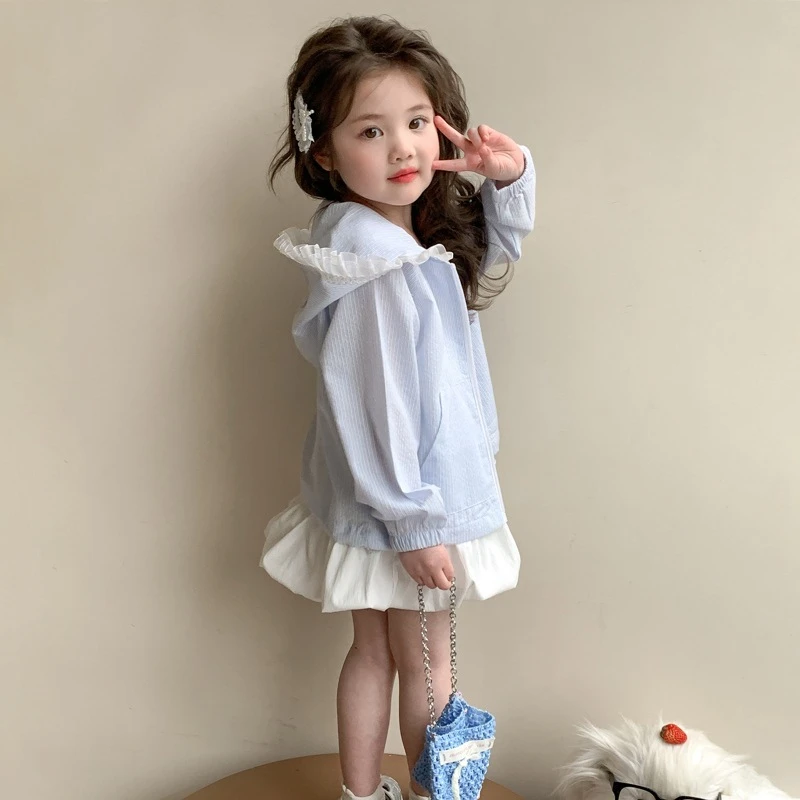 衣女童薄外套夏季透气2025新款装女童春秋棒球服外套