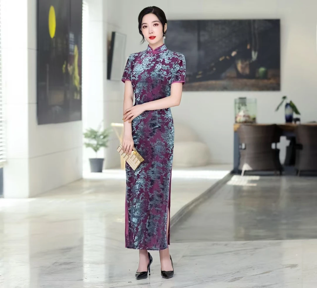 月影 日常气质文艺国风复古优雅长款旗袍