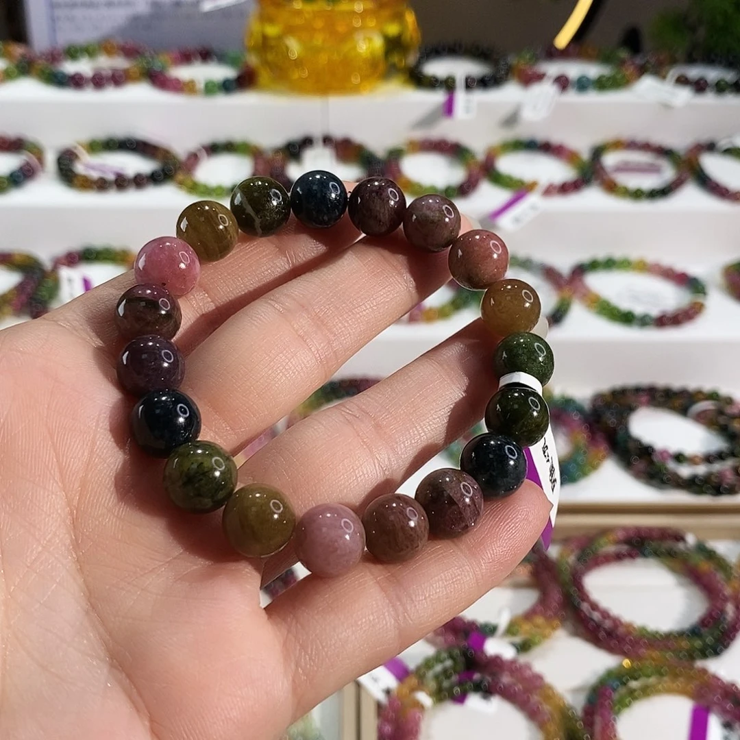 碧玺未镶嵌手链G2612100素圈颜色微差