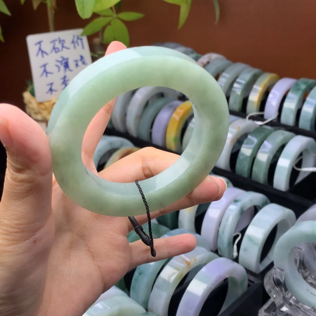 定制翡翠定制手镯未镶嵌定制52-59