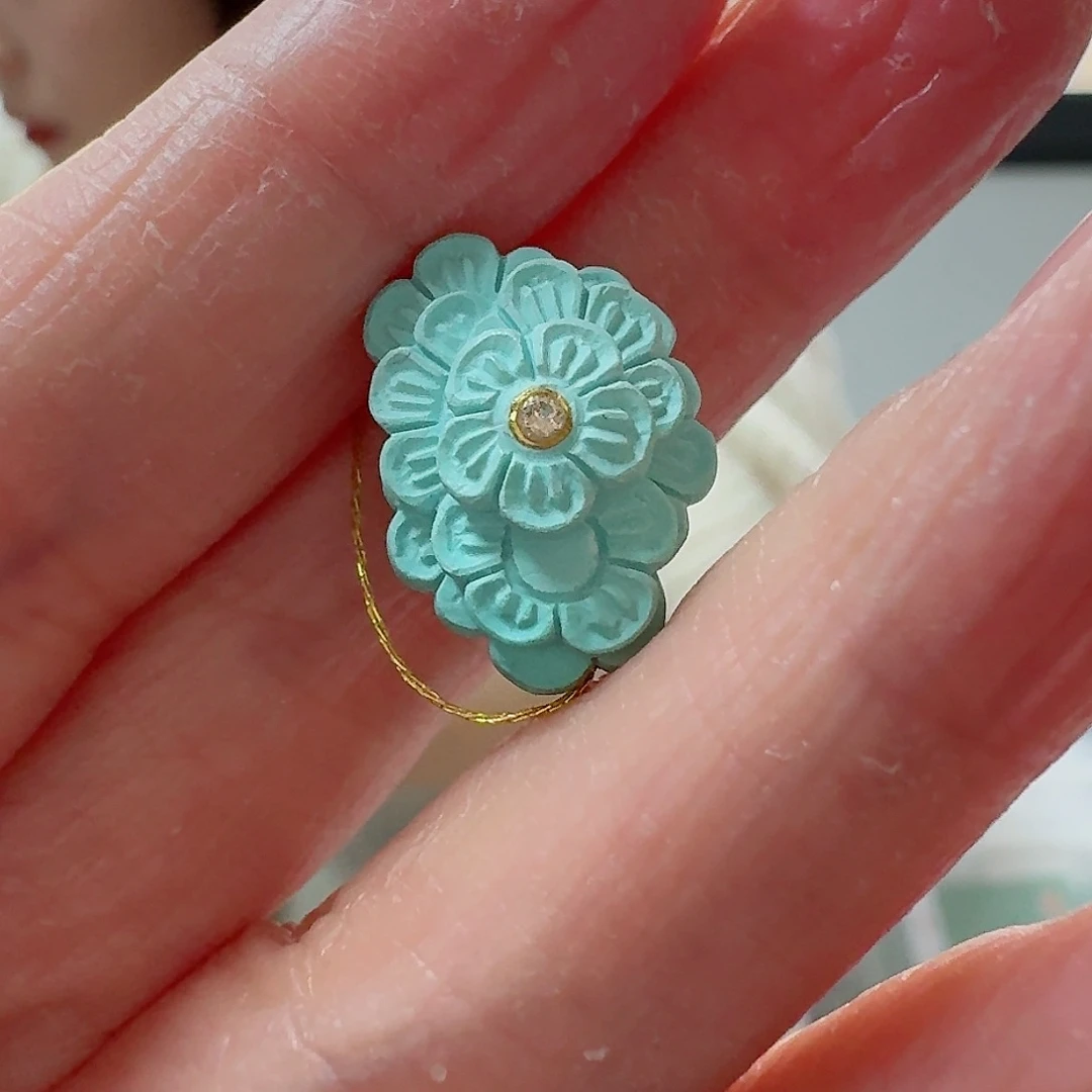 绿松石珠宝奇石未镶嵌