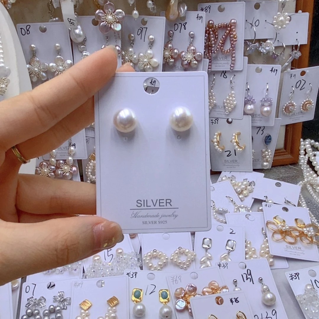 银S925镶嵌淡水珍珠胸饰