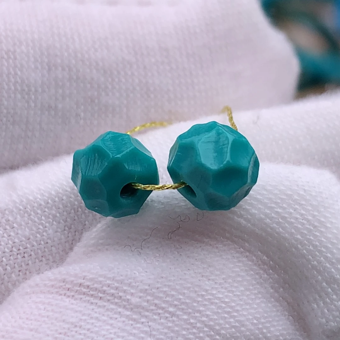 未镶嵌绿松石珠宝奇石6.5mm