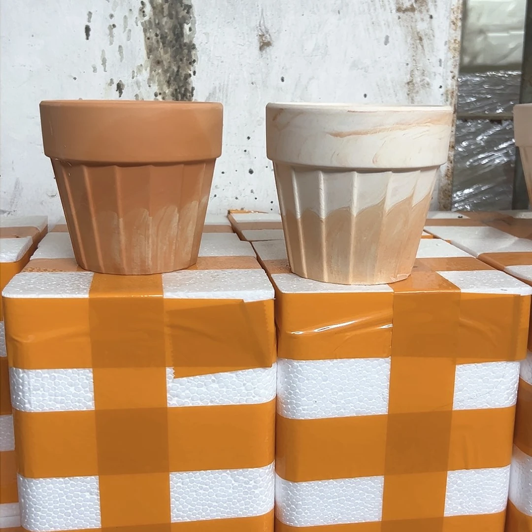 【闪购商品】红陶卡布奇诺风琴12口11高2个【微瑕】