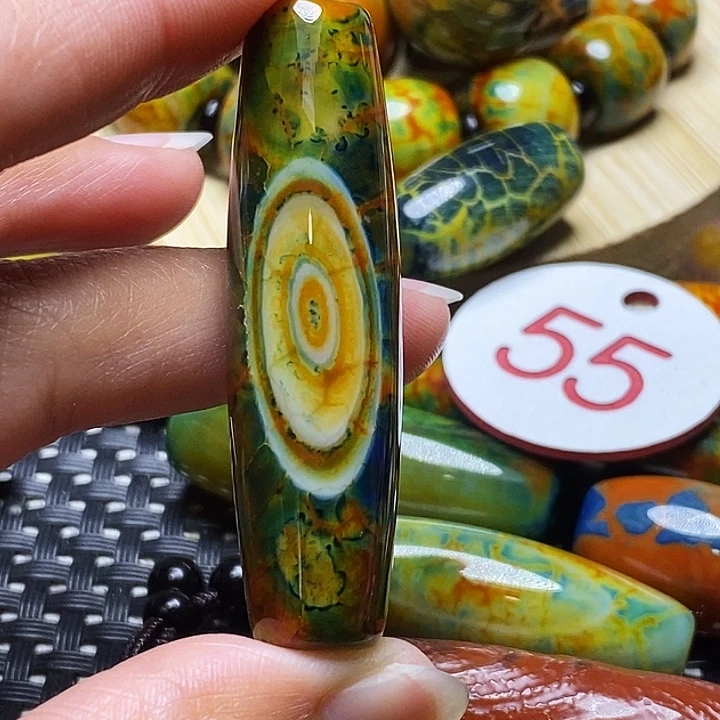 落***秋玛瑙/玉髓未镶嵌颈饰