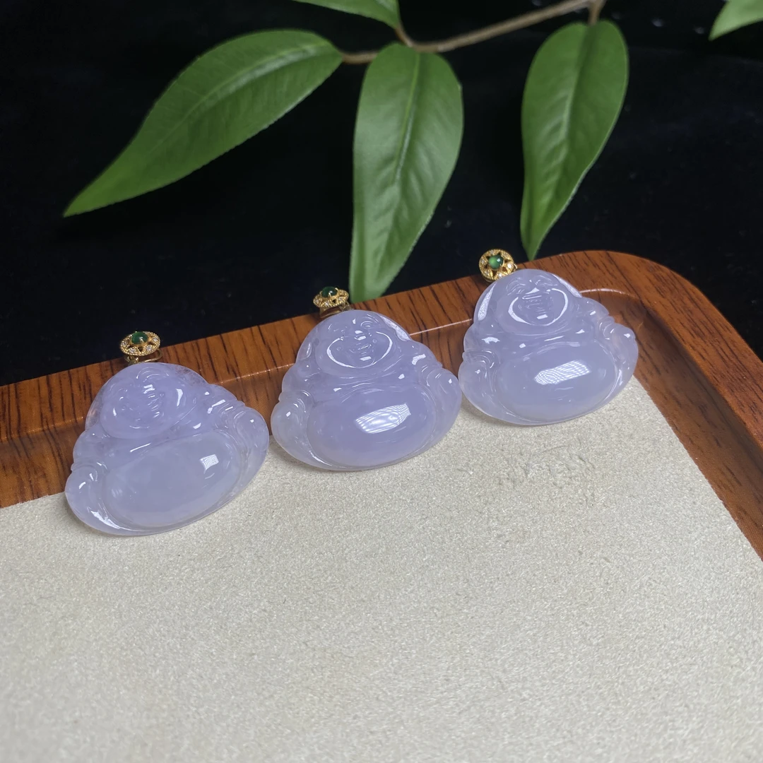 思懿手镯之家18K翡翠佛公约29*24*5mm-CTG1003E35-多样性发一
